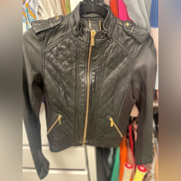MICHAEL Michael Kors Jackets & Blazers - Michael Kors Womens small leather jacket